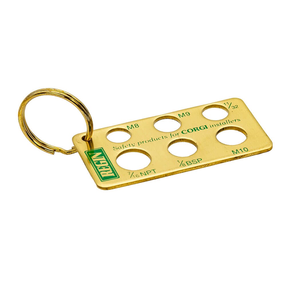 Regin Thermocouple Thread Gauge Keyring, REGT19