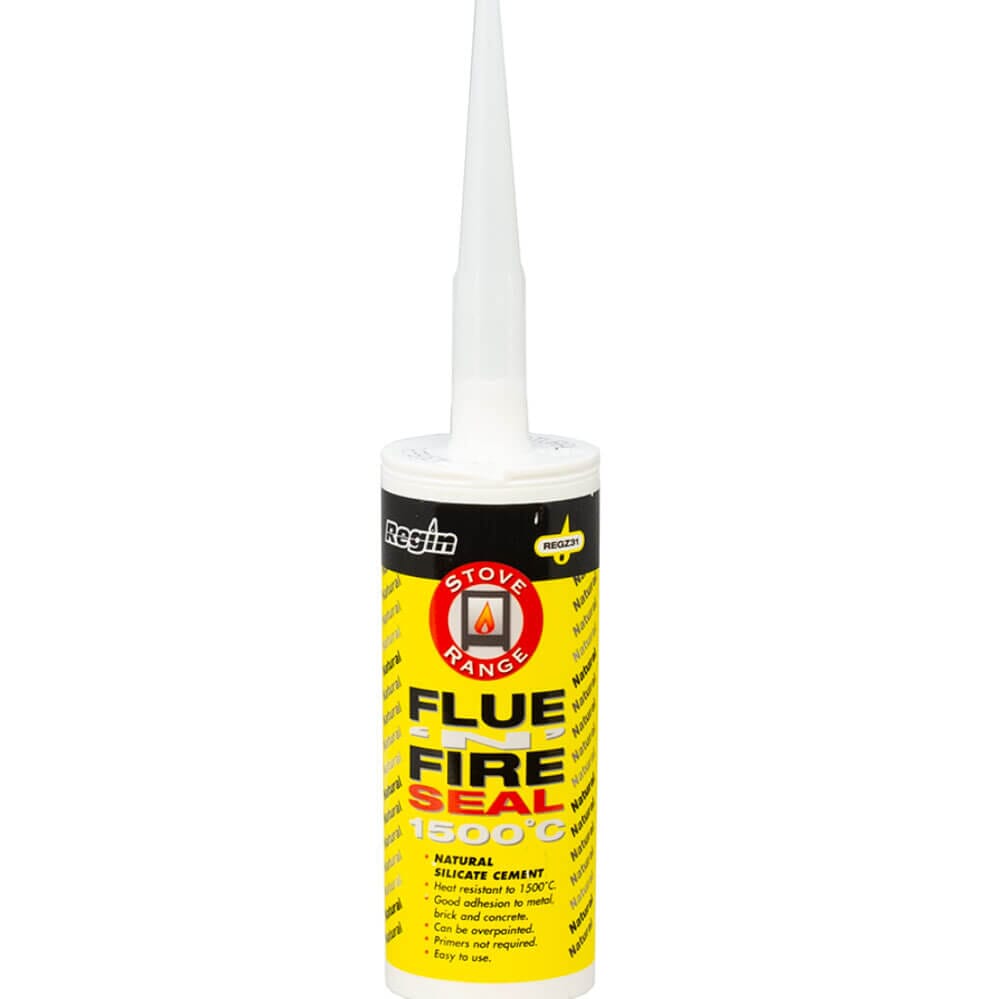 Regin Flue‘n’Fire Seal 1500˚C Silicate Cement - Natural 150ml, REGZ31
