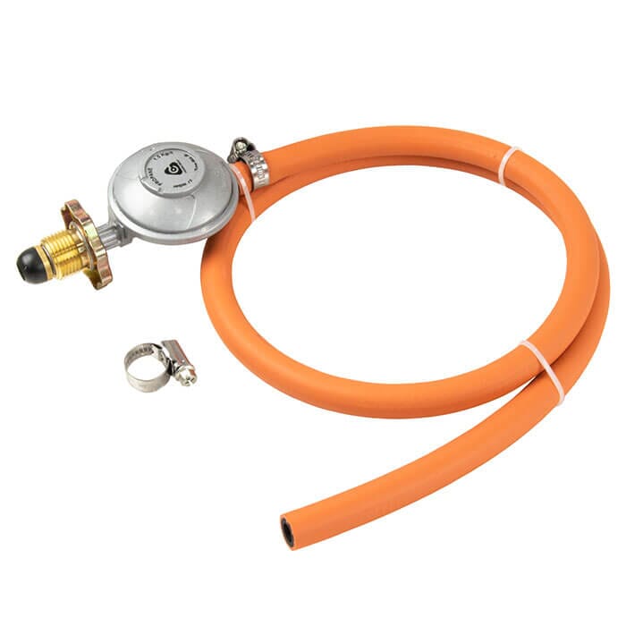 Reca 37mbar Propane Hand-Wheel Regulator with 1M of Hose & Clips, RK/P/001 