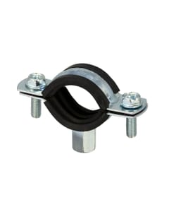 Rubber Lined Steel Zinc Plated Clip - 26 to 31mm