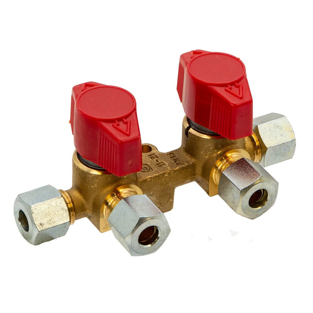 Cavagna SecureLock 8mm Two-Way Caravan Gas Isolation Valve, RV102