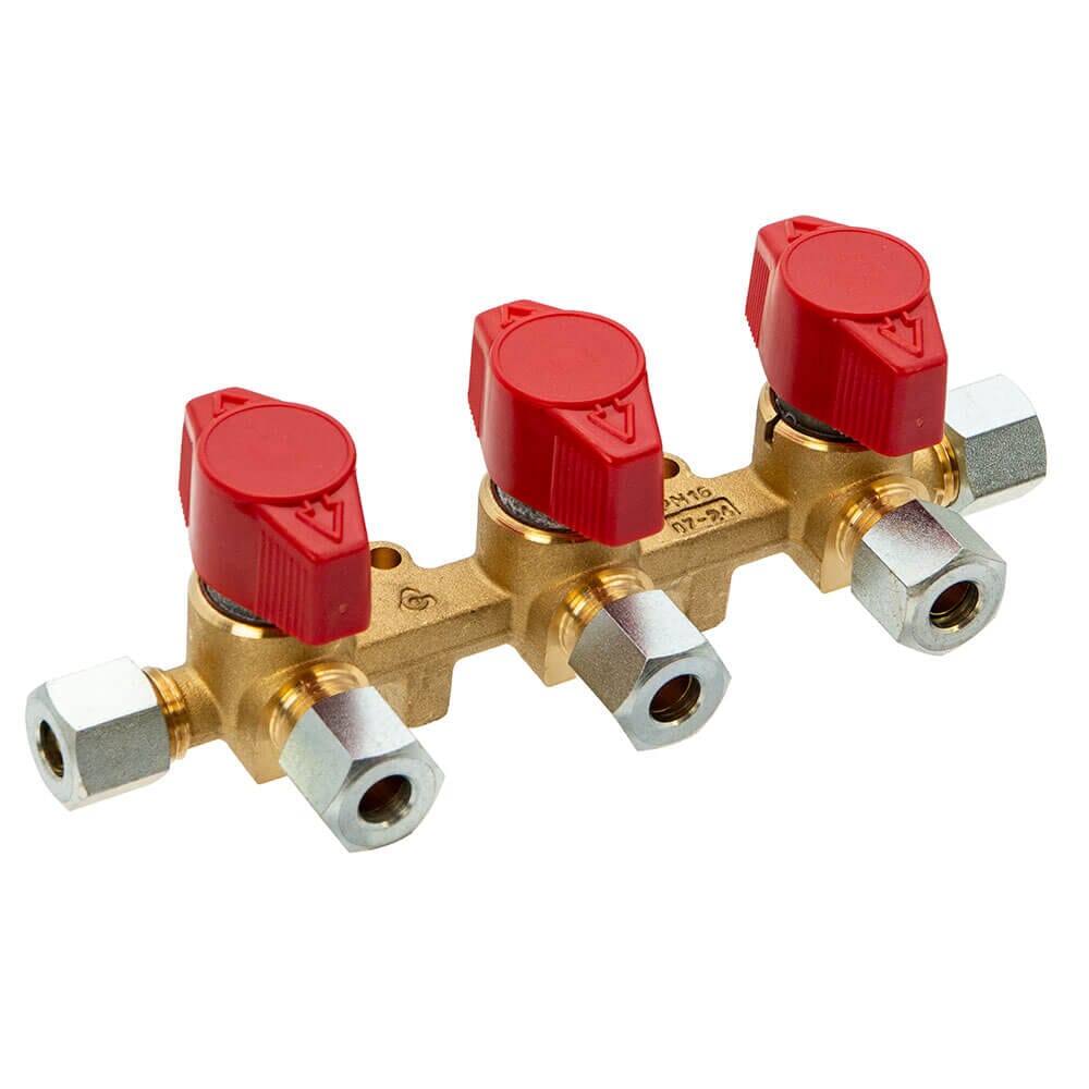 Cavagna SecureLock 8mm Three-Way Caravan Gas Isolation Valve, RV103