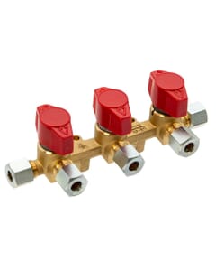 Cavagna SecureLock 8mm Three-Way Caravan Gas Isolation Valve, RV103