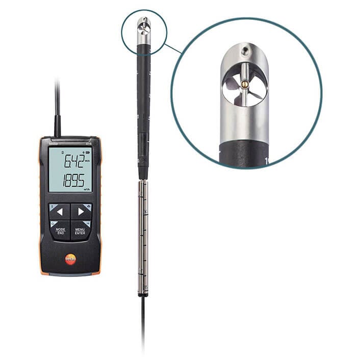 Testo 416 Digital 16mm Vane Anemometer, T0563 0416