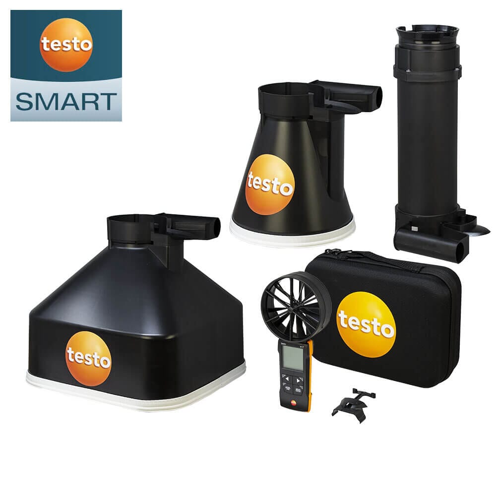 Testo 417-2 Bluetooth Digital 100mm Vane Anemometer Kit 2, T0563 2417, Airflow Meters