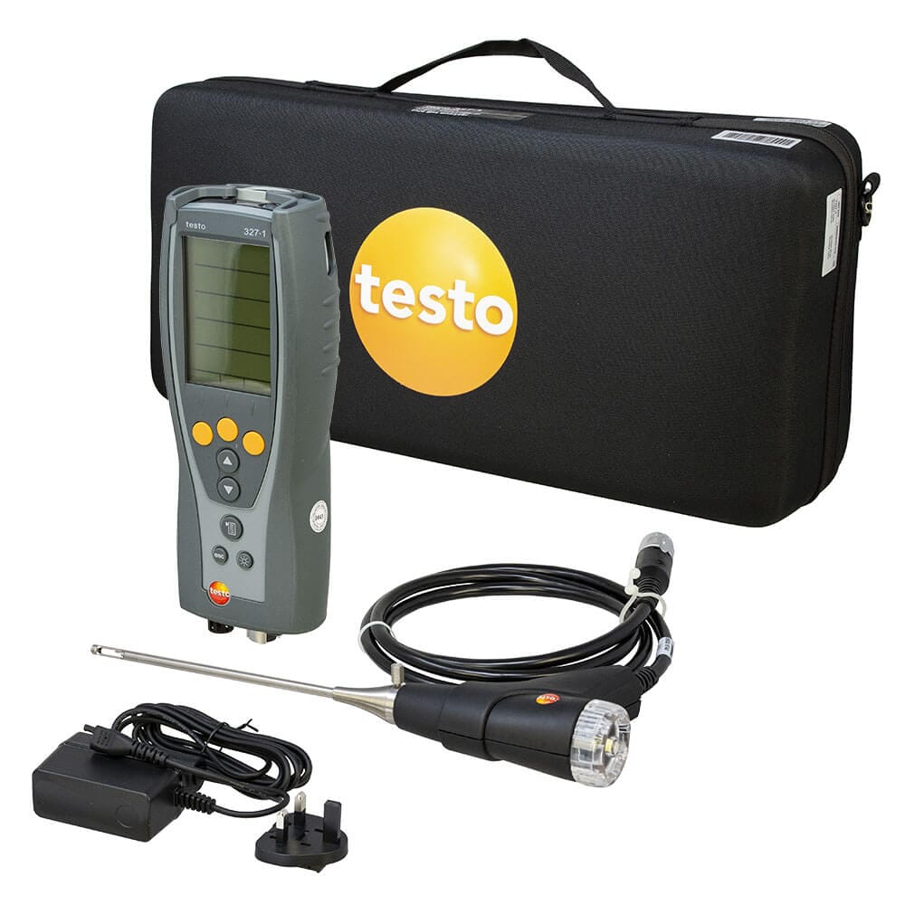 Testo 327-1 Multi-Purpose Flue Gas Analyser Standard Kit, 0563 3203 80