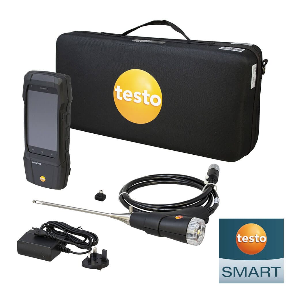 Testo 300+ Flue Gas Analyser Standard Kit, 0564 3004 12