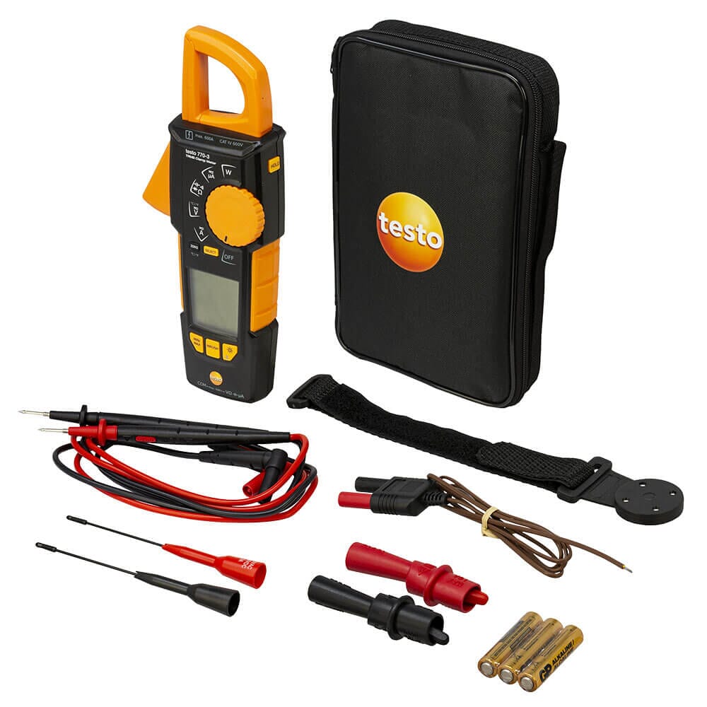Testo 770-3 - TRMS Clamp meter with Bluetooth, 0590 7703