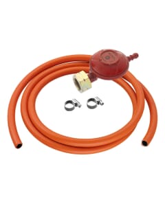 Calor 37mbar Propane Screw-On Gas Regulator, 2m Hose & Clips Kit (ROI), TB1010KIT2