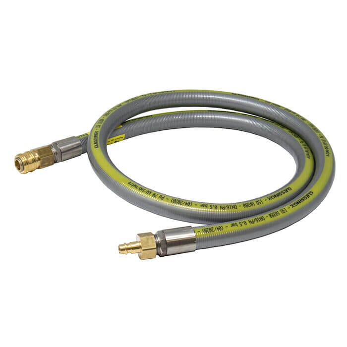 Quicksafe Stainless Steel Final Appliance Gas Hose Assembly - 1.5M