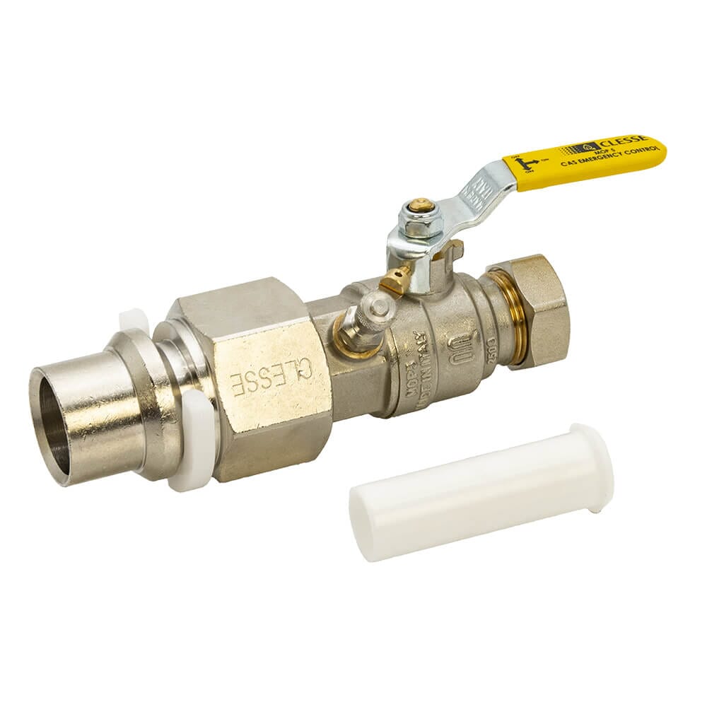 Clesse EvoFit  Meterbox Transition Fitting 3/4" BSP FM x 25mm MDPE, UU25MMX3/4TFK 