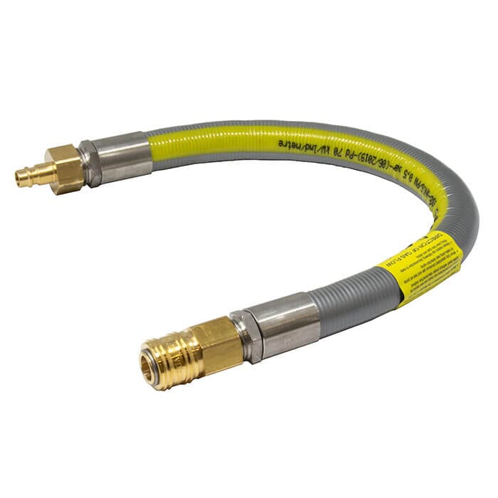 Quicksafe Stainless Steel Gas Hose Assembly - 400mm