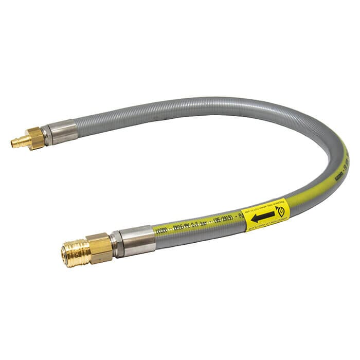 Quicksafe Stainless Steel Gas Hose Assembly - 750mm