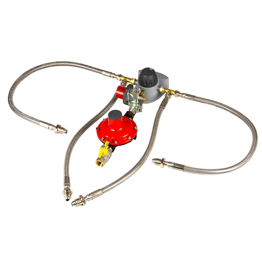 Clesse 20kg/hr 4 Pack Auto Changeover Regulator Kit with OPSO - UK POL, UU8175C20/4CYL