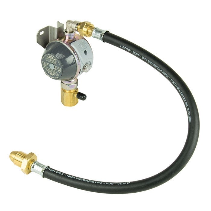 Propane regulator for gas grill outlet