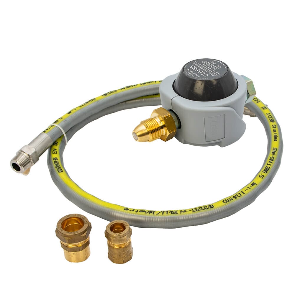 Clesse CSR485 37mbar Propane Regulator & Hose Kit 4kg – UK POL, UUCSR485TPHK