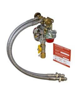 Clesse 7.5kg OPSO LPG Manual Changeover Gas Regulator Kit - UK POL, UUDBS7.5KG/FC-P