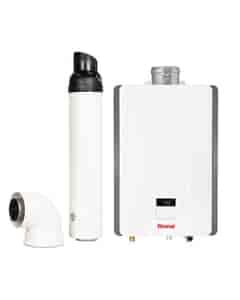 Rinnai 11i Low NOx 24kw Multi-Point Internal Natural Gas Water Heater with Flue Kit, W11i-NAT