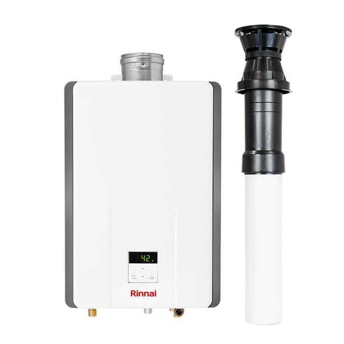 Rinnai 11i Low NOx 24kw LPG Gas Water Heater Vertical Flue Kit