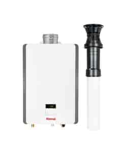 Rinnai 11i Low NOx 24kw Multi-Point Internal Natural Gas Water Heater & Vertical Flue Kit, W11I-NAT-VERT