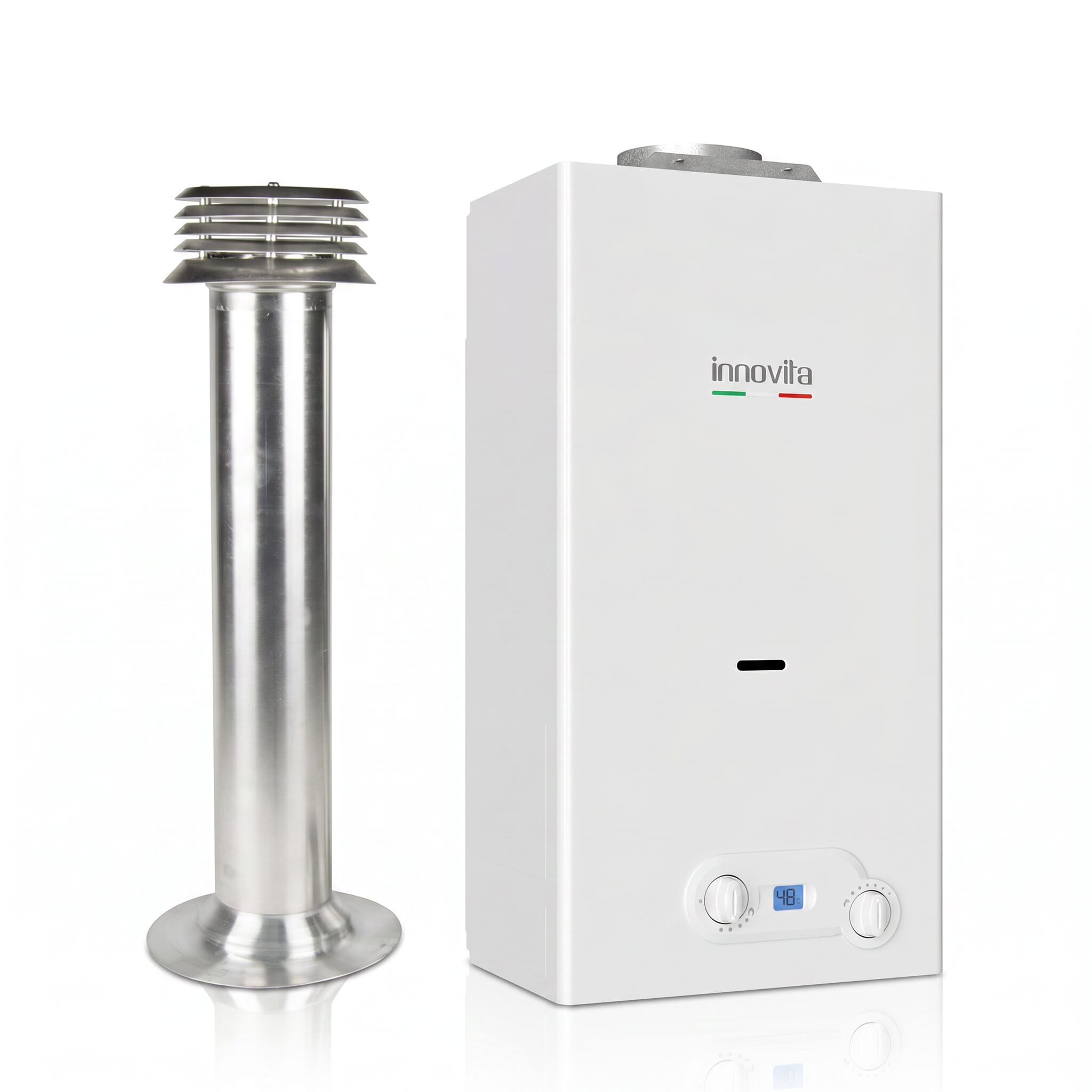 Innovita Primo 6 LPG Gas Water Heater & Flue Kit
