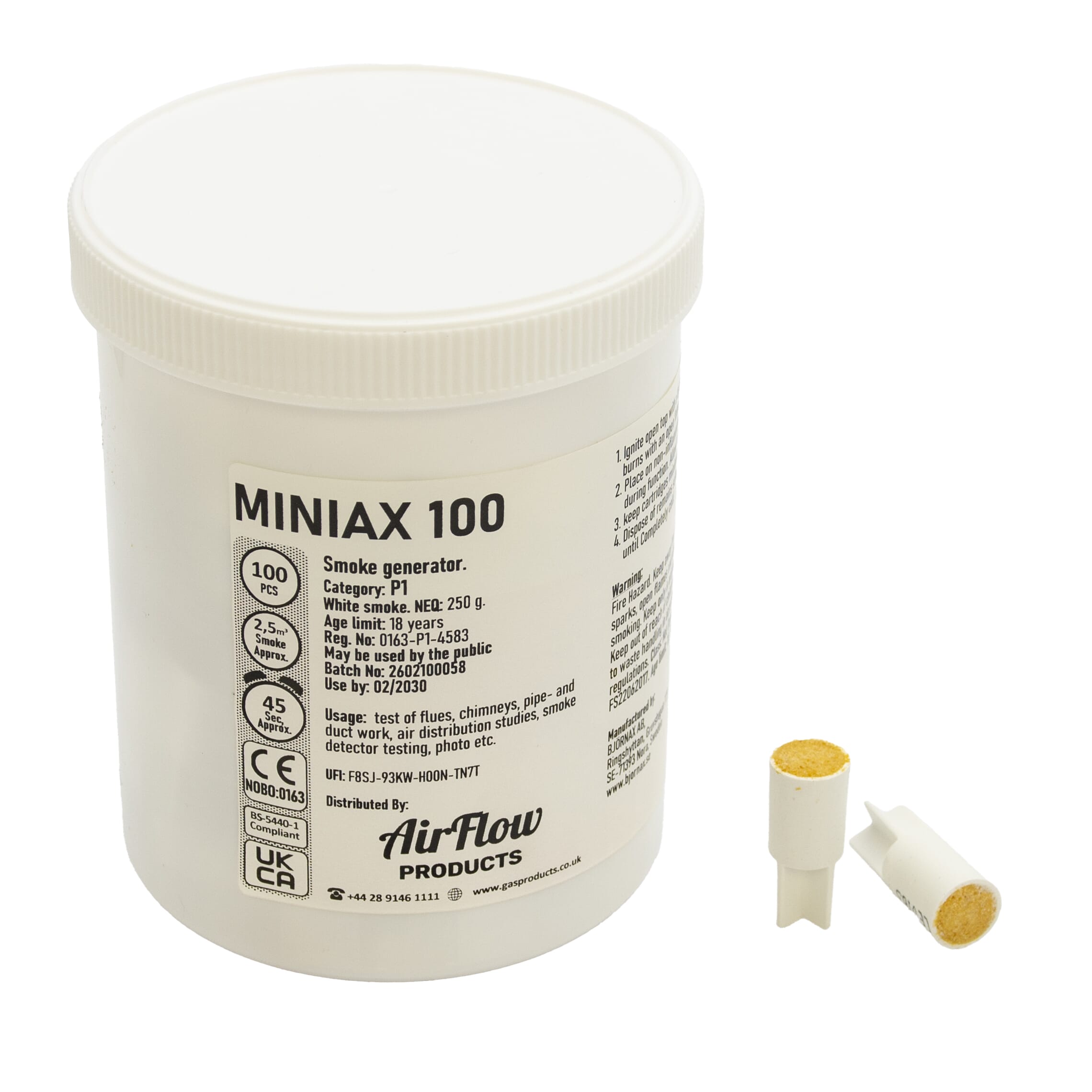 Airflow Products 3g White Smoke Pellets 100pk