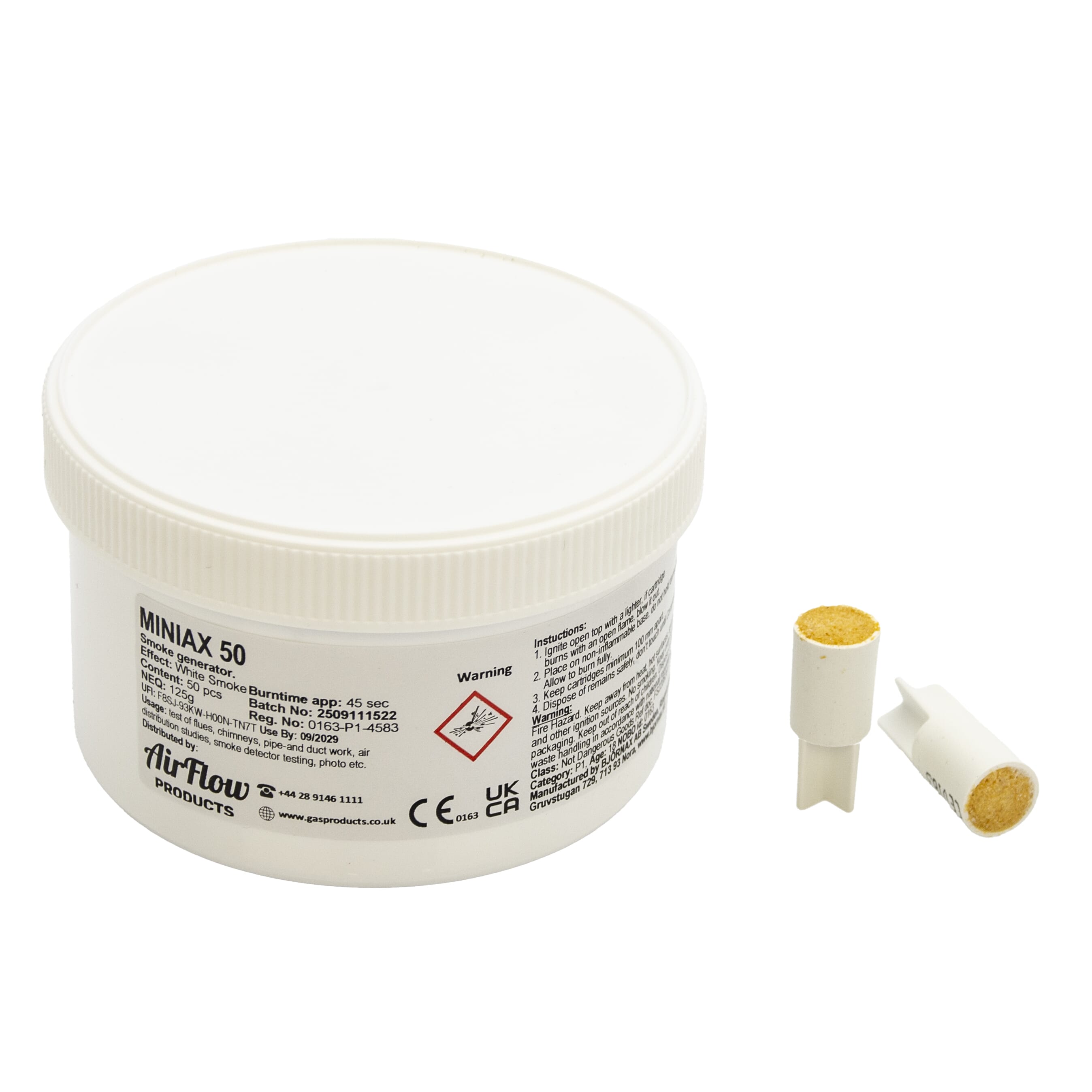 Airflow Products 3gm White Smoke Pellets 50pk