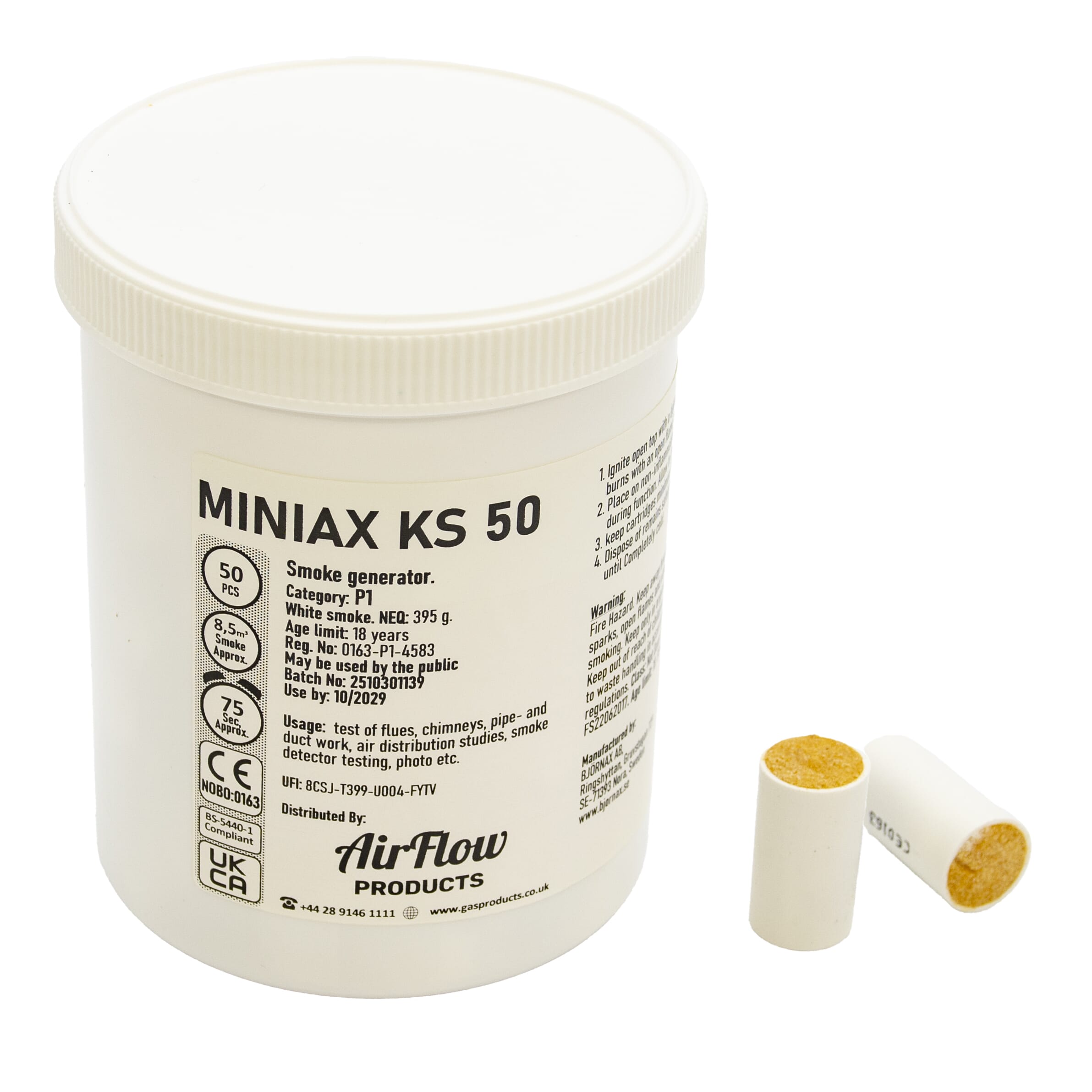Airflow Products 9gm White Smoke Pellets - 50pk
