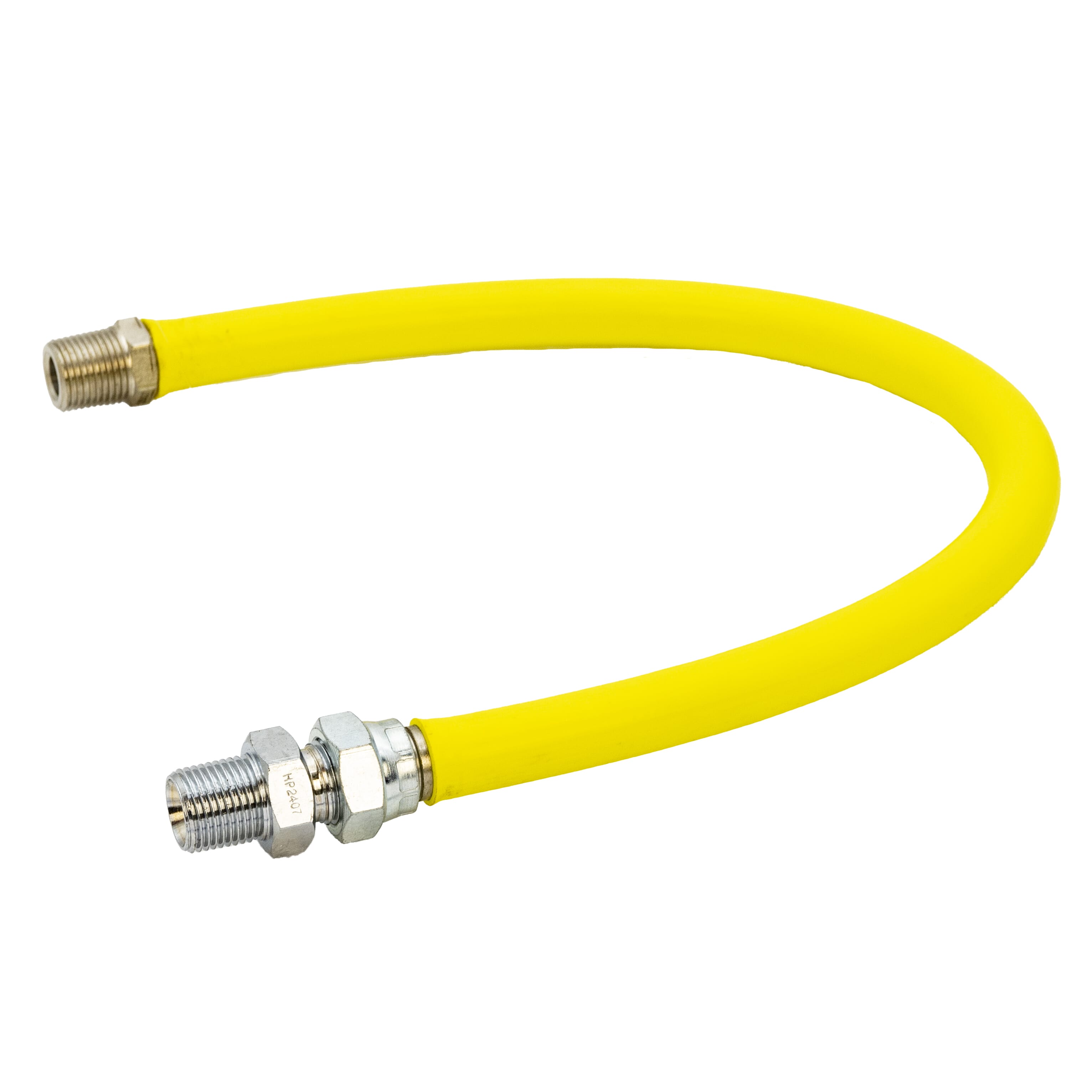 1/2" BSPM Steel Convoluted Gas Hose for Radiant Heaters