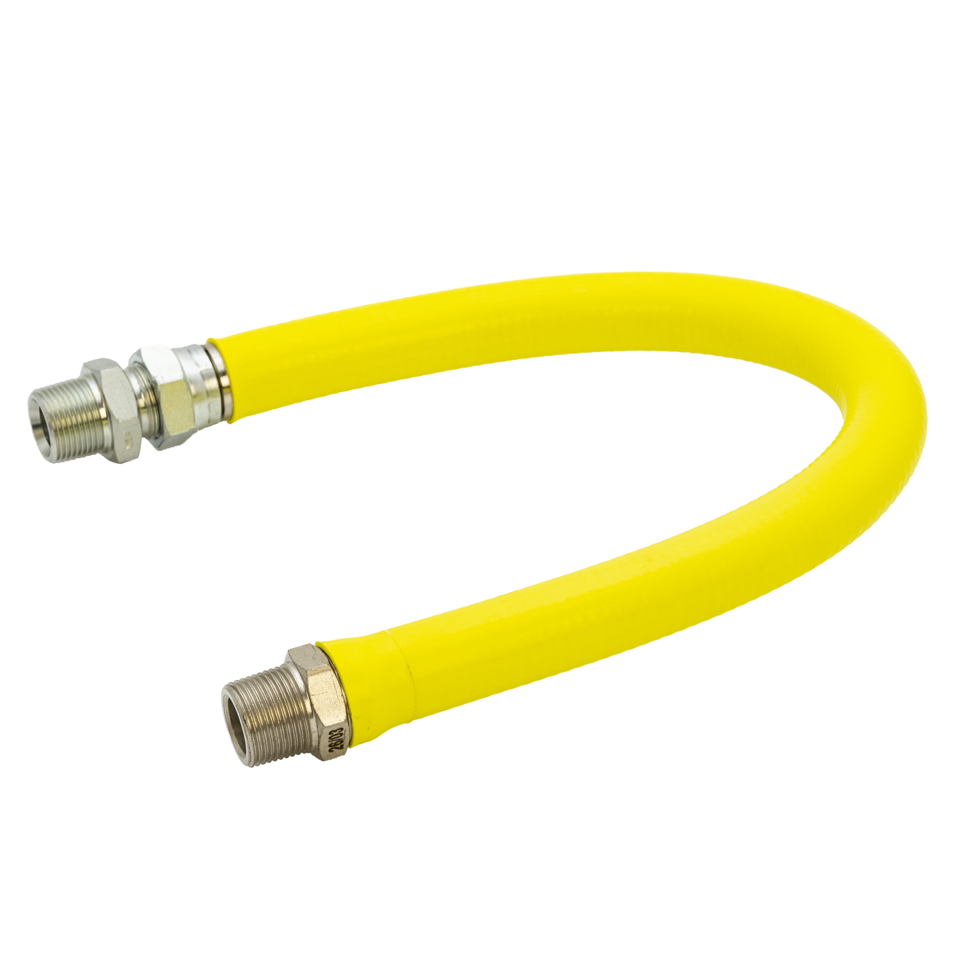 3/4" BSPM Steel Convoluted Gas Hose for Radiant Heaters