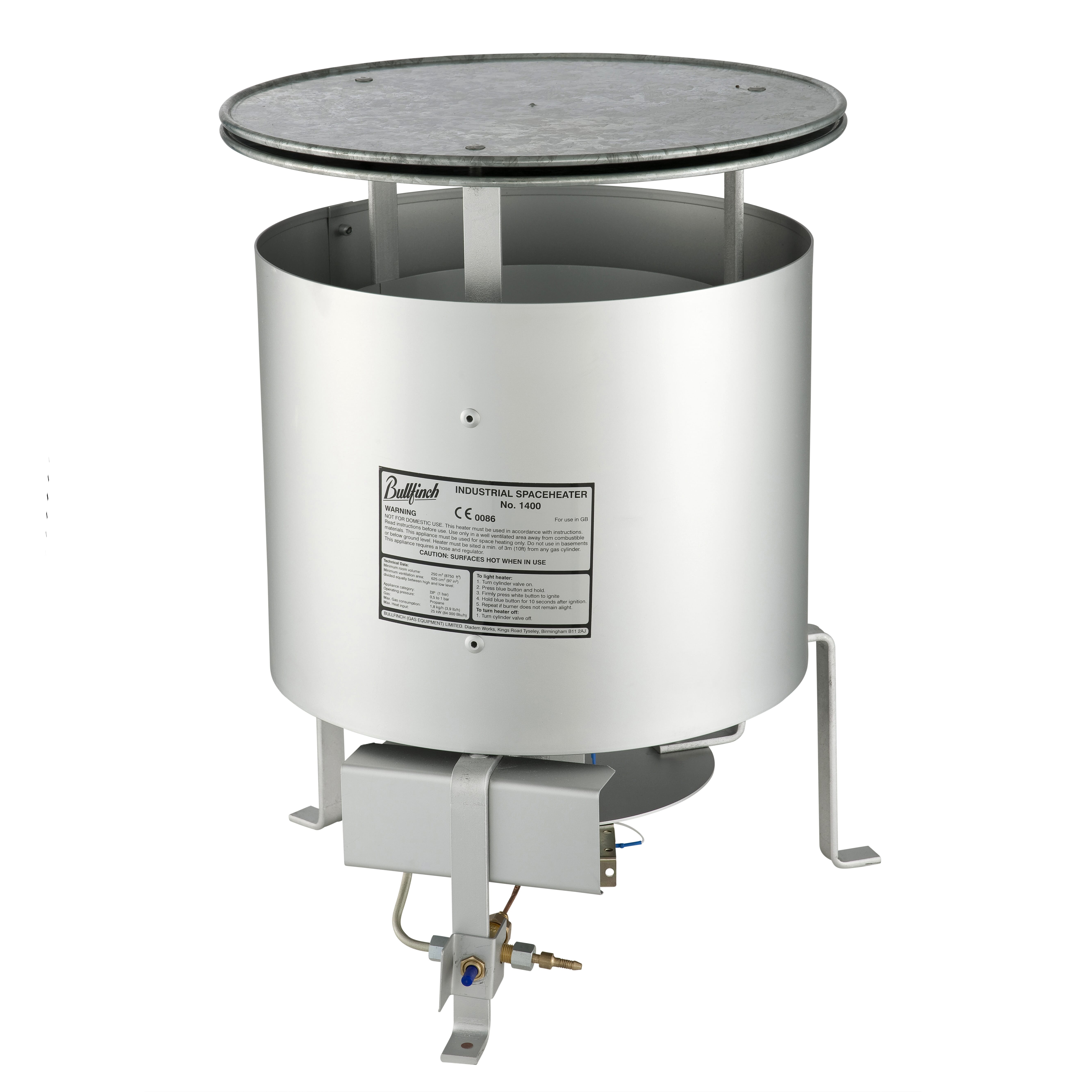 Bullfinch 1400 Propane Gas Space Heater