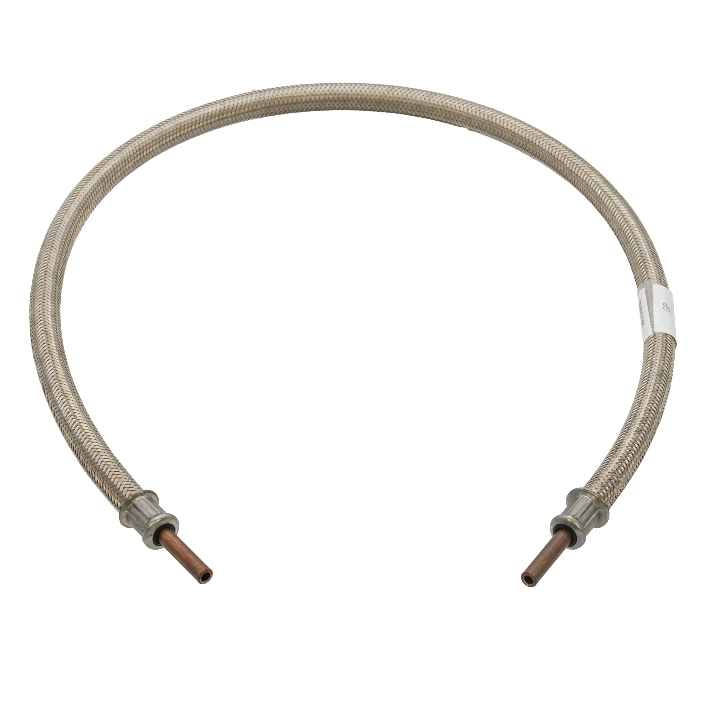 LPG Stainless Steel Overbraid Gas Hose - 8mm Copper Standpipe x 36"