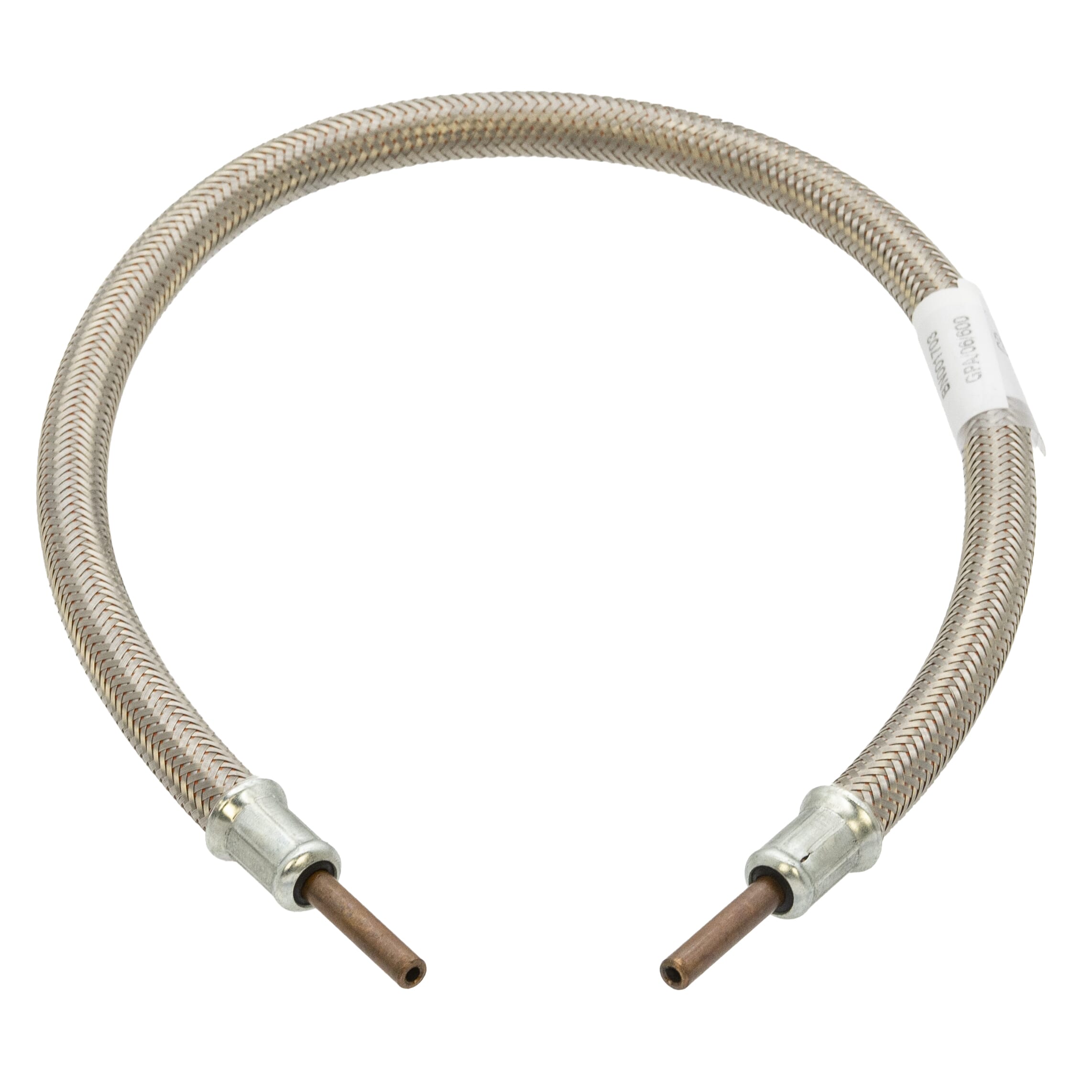 LPG Stainless Steel Overbraid Gas Hose - 1/4" Copper Standpipe x 600mm