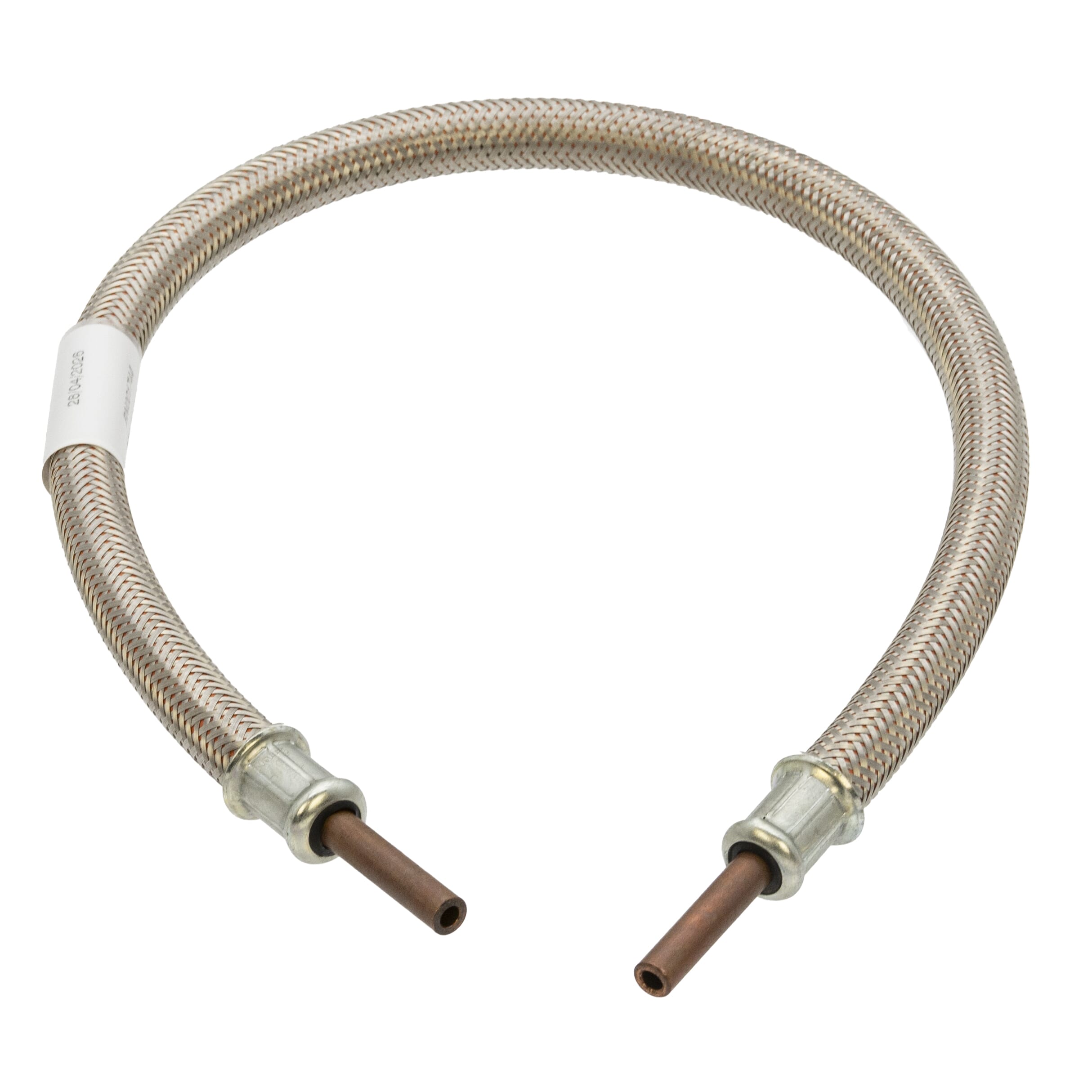 LPG Stainless Steel Overbraid Gas Hose - 8mm Copper Standpipe x 600mm