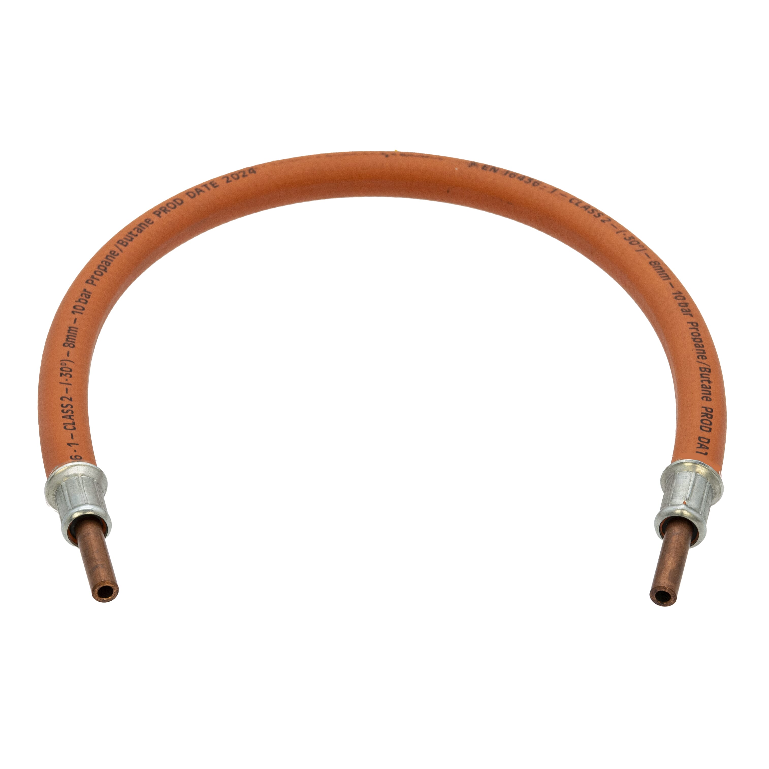 LPG High Pressure Gas Hose - 8mm Copper Standpipe x 18"