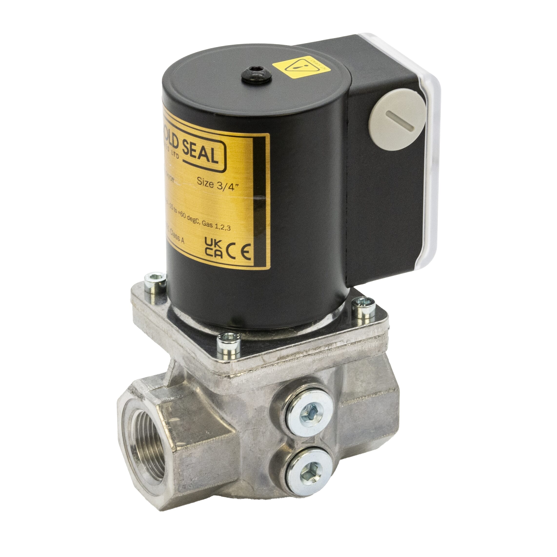 Gold Seal Gas Solenoid Shut Off Valve Auto Reset - 3/4"