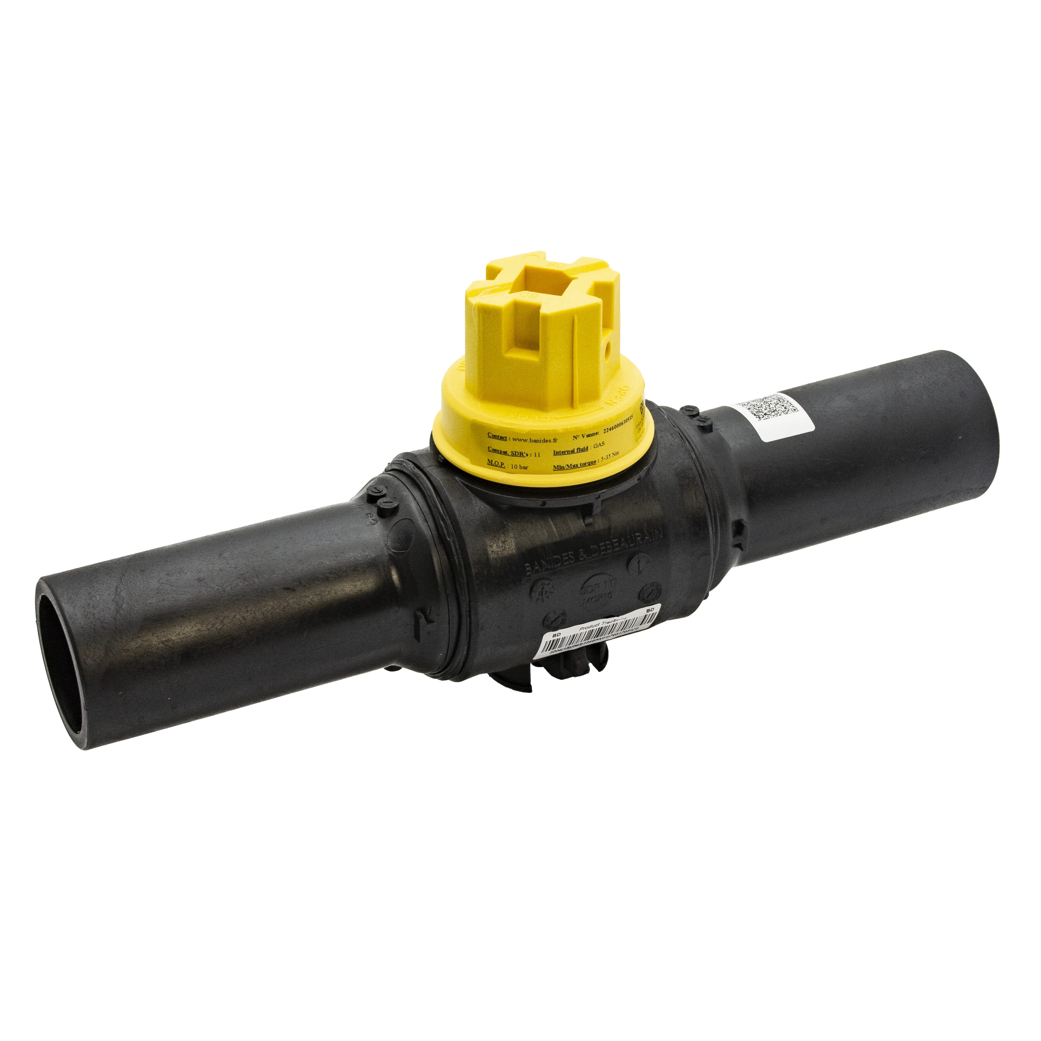 63mm MDPE Electrofusion MDPE Gas Valve