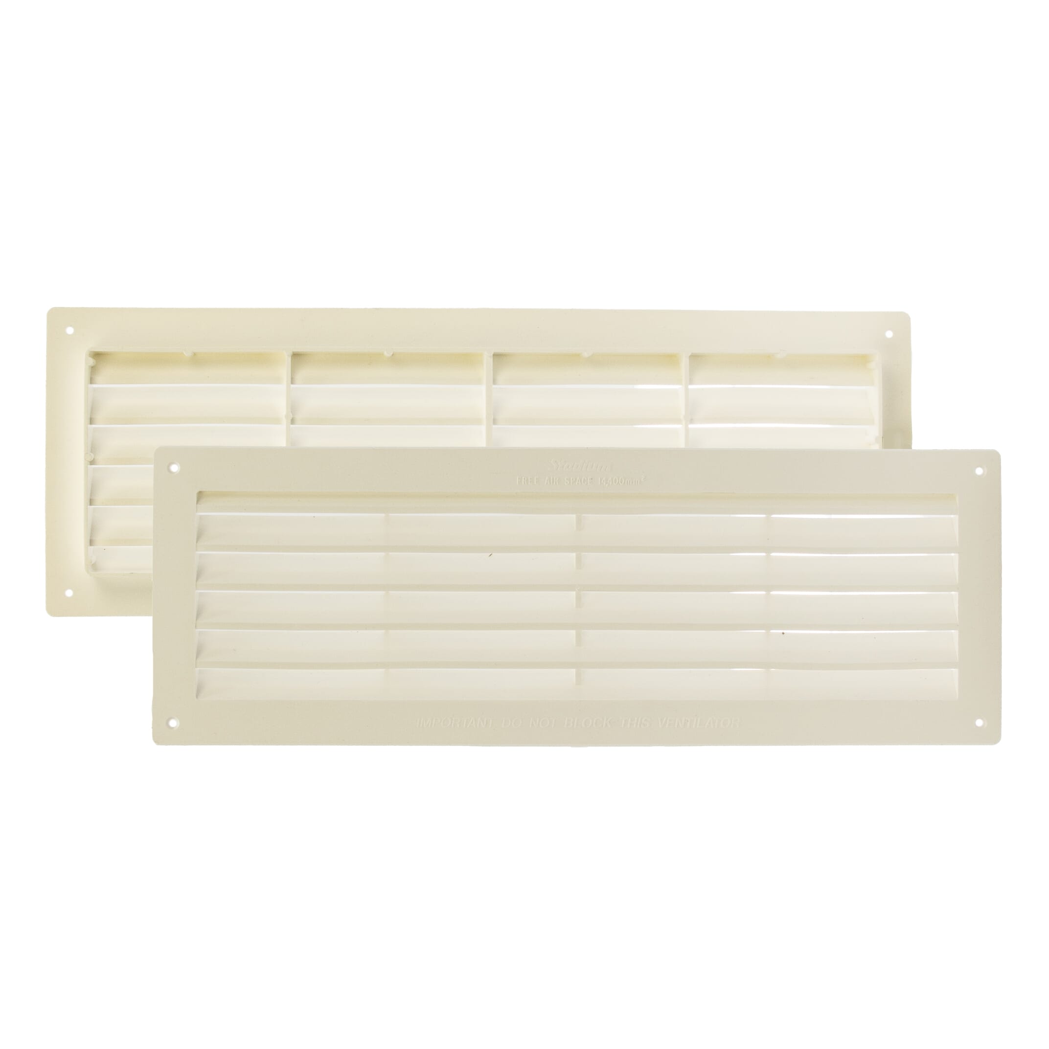 B*E様 ALOUND VENTILATION NYLON SETUP Stadium BM460/W Flush Fit Door Ventilator Pack of 2 | 144cm²