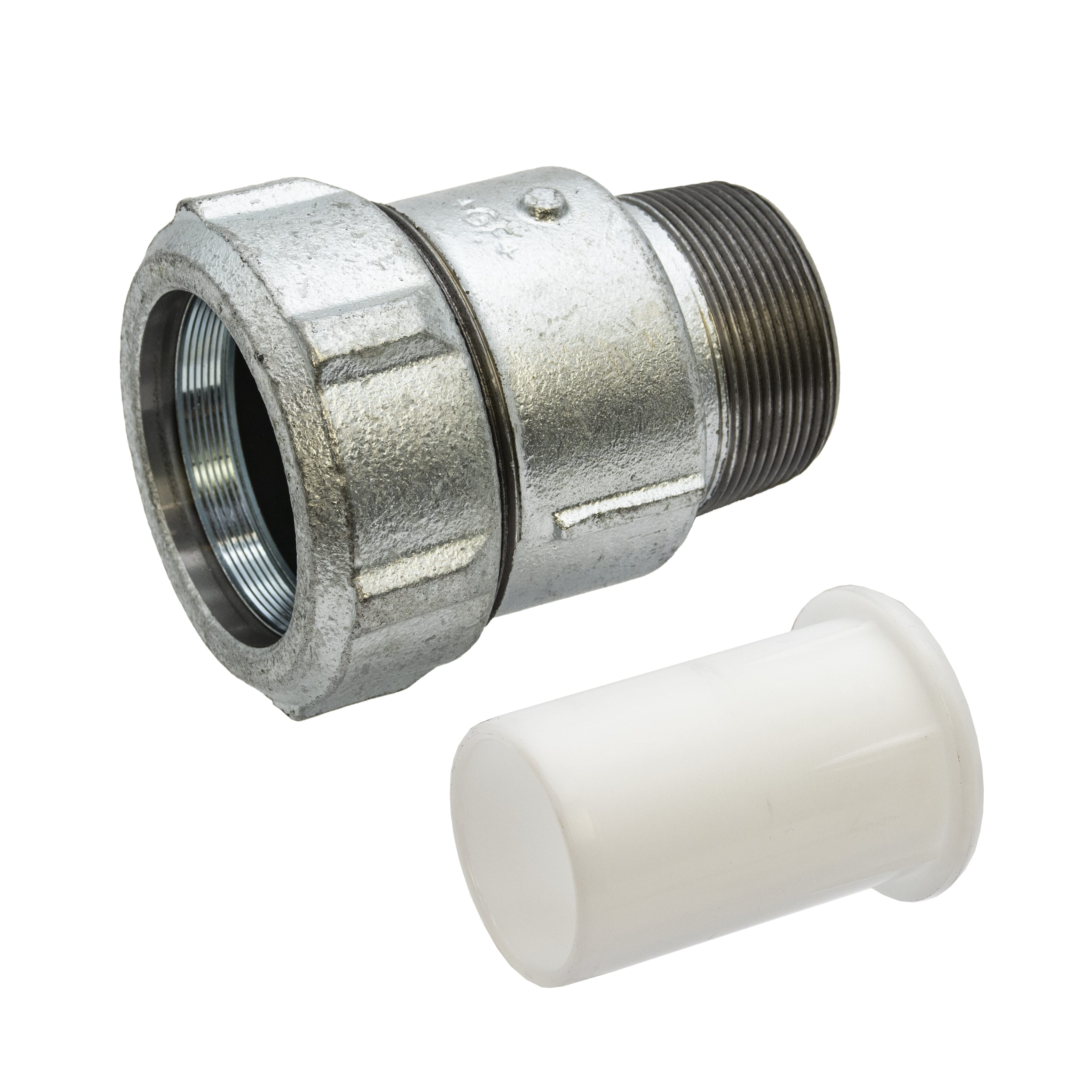 Primofit® Galvanised Gas Adaptor 2" BSPM x 63mm MDPE
