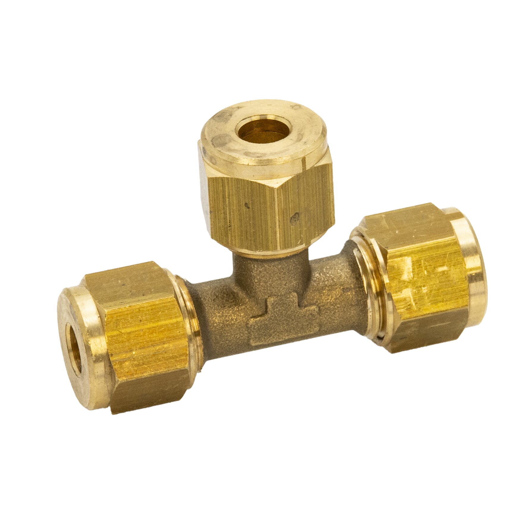 Brass Compression Equal Tee - 6mm