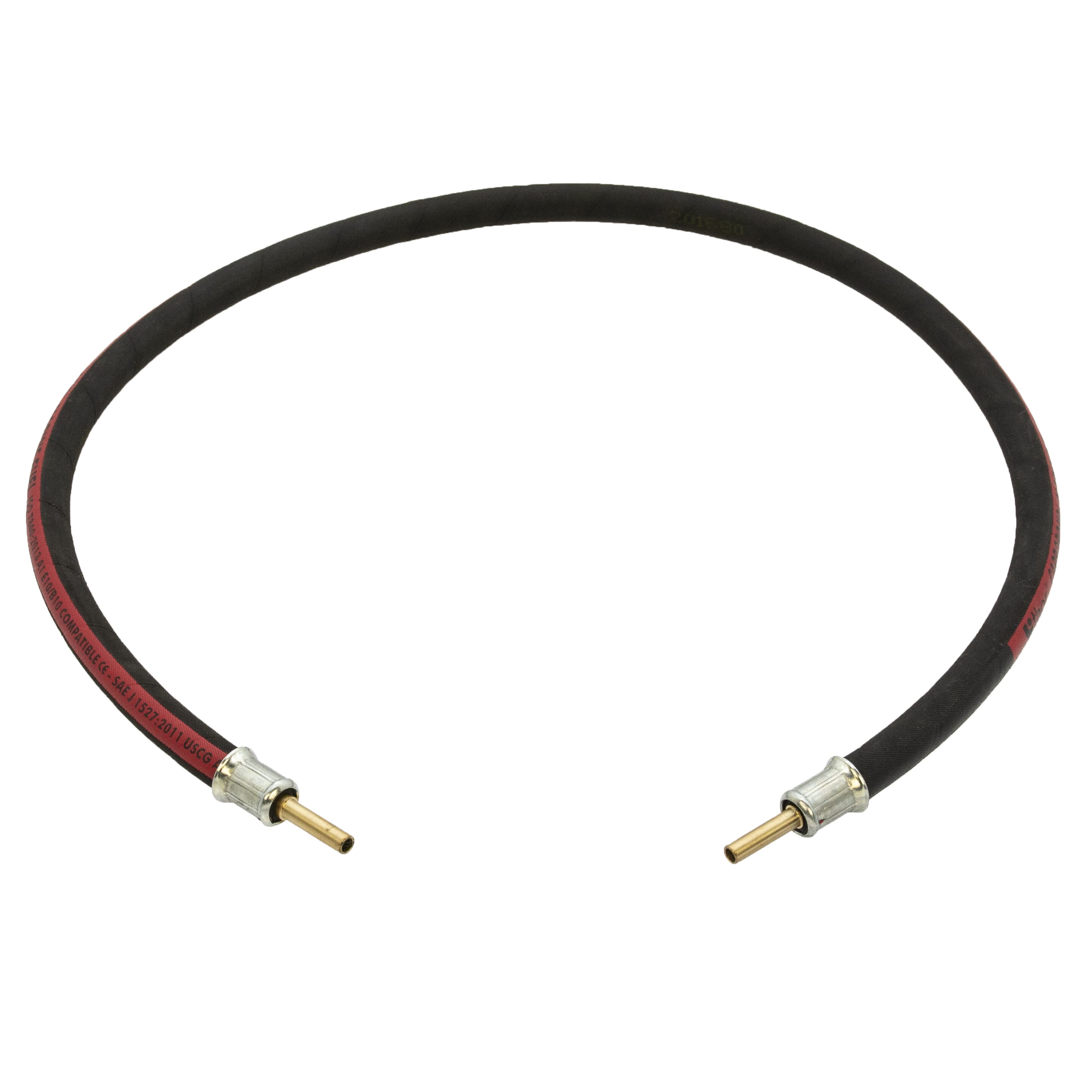 36" ISO 7840 Marine Fuel Hose with 1/4" Brass Standpipes