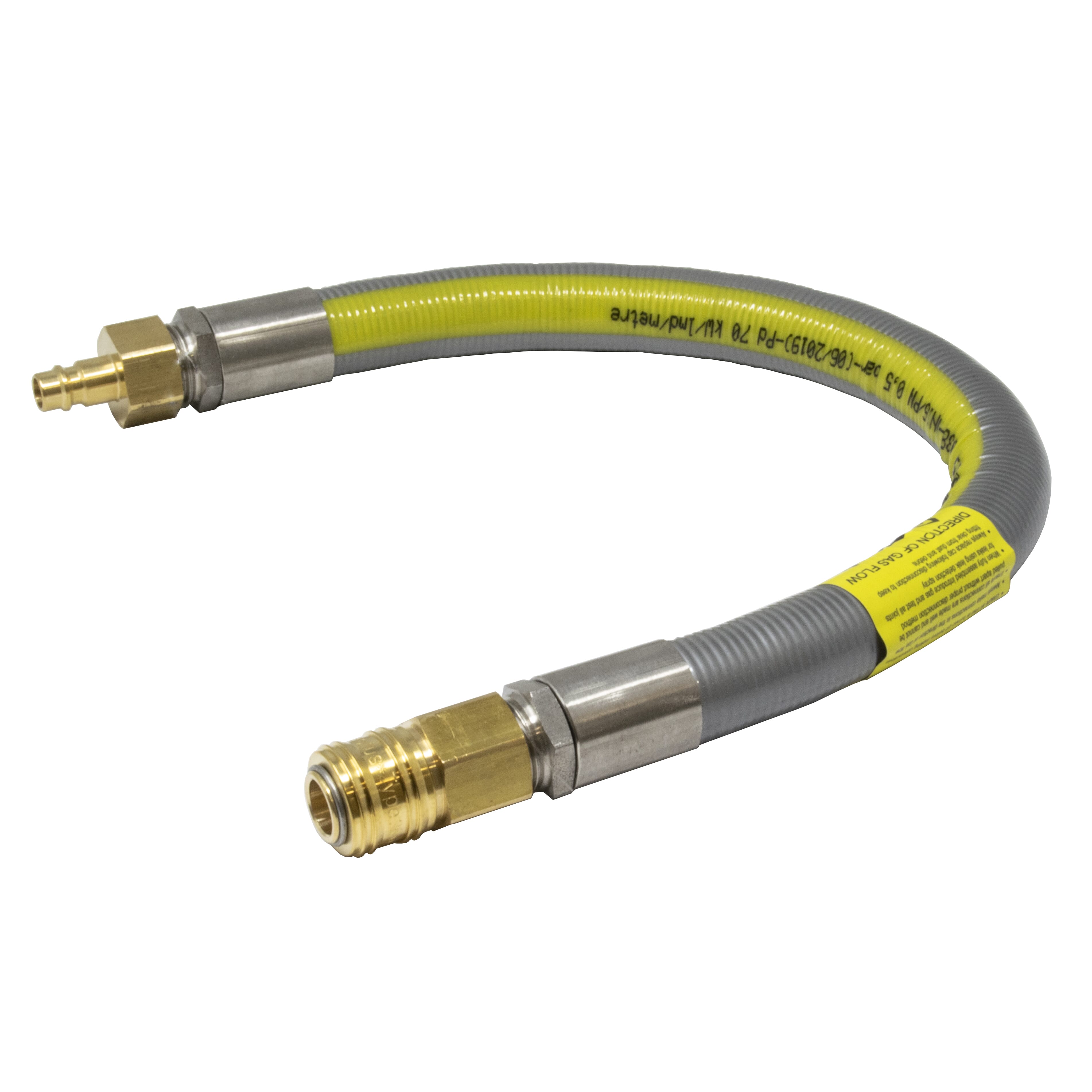 Quicksafe Stainless Steel Gas Hose Assembly - 400mm